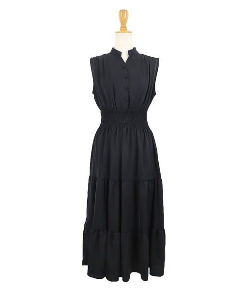 「BLUEEAST」 ノースリーブワンピース MEDIUM ブラック レディース_画像2