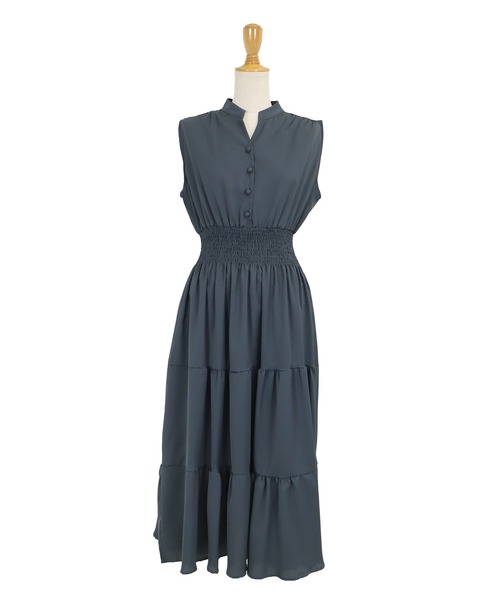 「BLUEEAST」 ノースリーブワンピース MEDIUM ブラック レディース_画像9