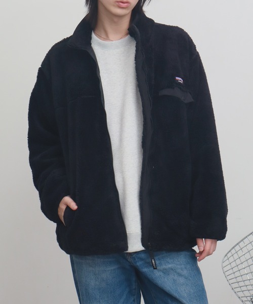 【美品】 ：ナイロン切替ニットブルゾン ダンボールニット×ナイロン切り替えブルゾン ATSURO TAYAMA｜クロス