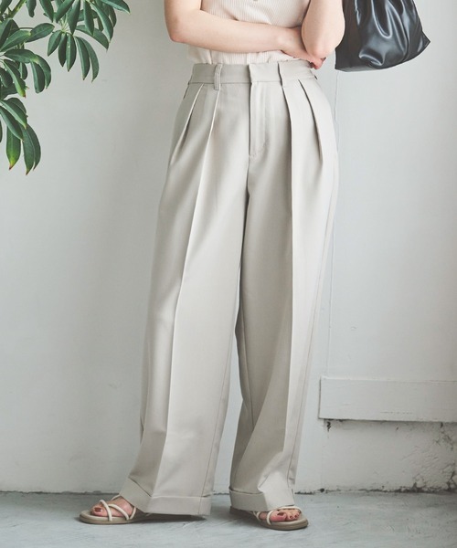 「mil」 パンツ X-SMALL ライトグレー レディース_画像3