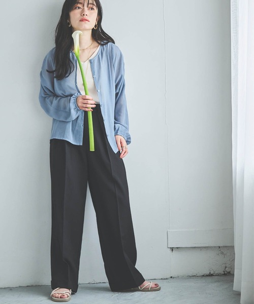 「mil」 パンツ X-SMALL ライトグレー レディース_画像4