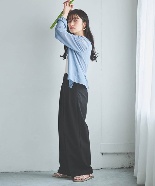 「mil」 パンツ X-SMALL ライトグレー レディース_画像5