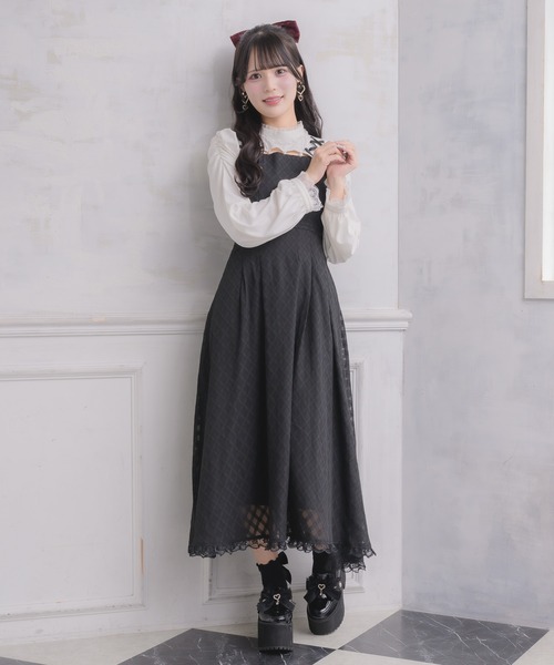 ROJITA デコルテ開きロングワンピース ROJITA（ロジータ） ワンピース デコルテ開きロングワンピース