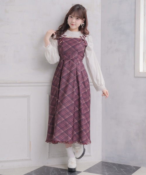 限定セール❗️【極美品】ロイスクレヨン ロマンティックワンピース！ ROJITA（ロジータ） ワンピース デコルテ開きロングワンピース