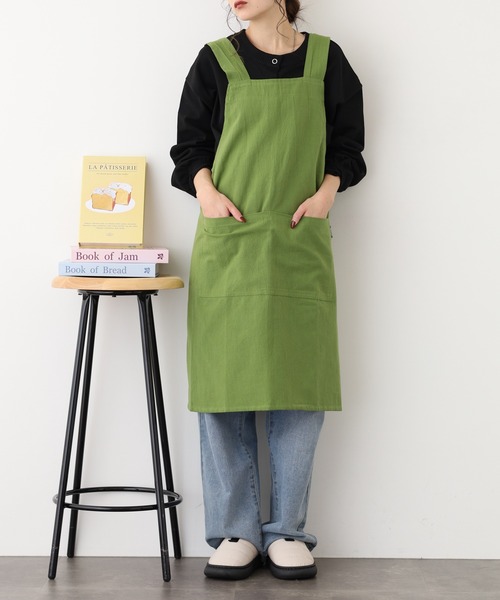 l'atelier Nuuit（アトリエ ヌイ） エプロン ウォッシュドコットン H