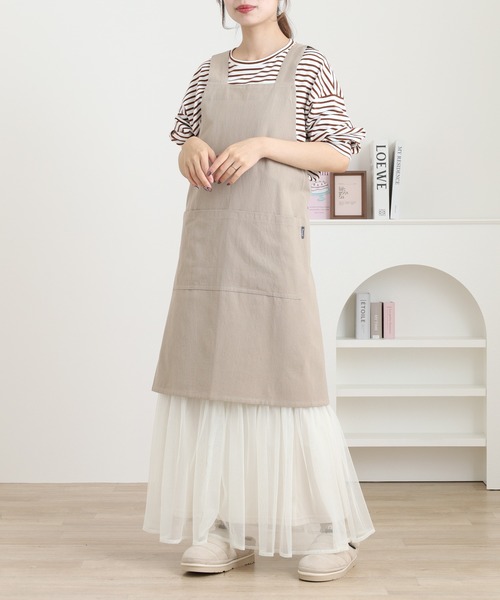 l'atelier Nuuit（アトリエ ヌイ） エプロン ウォッシュドコットン H