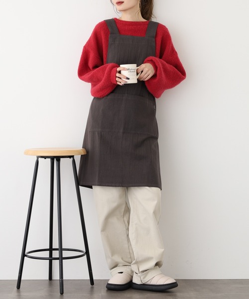 l'atelier Nuuit（アトリエ ヌイ） エプロン ウォッシュドコットン H