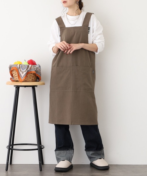 l'atelier Nuuit（アトリエ ヌイ） エプロン ウォッシュドコットン H