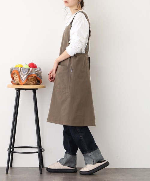 l'atelier Nuuit（アトリエ ヌイ） エプロン ウォッシュドコットン H