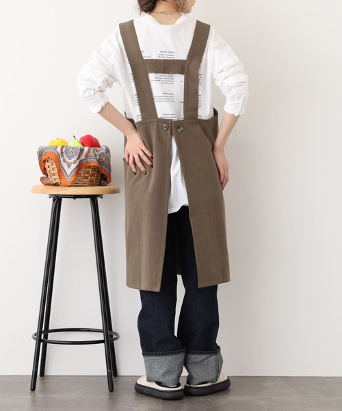 l'atelier Nuuit（アトリエ ヌイ） エプロン ウォッシュドコットン H
