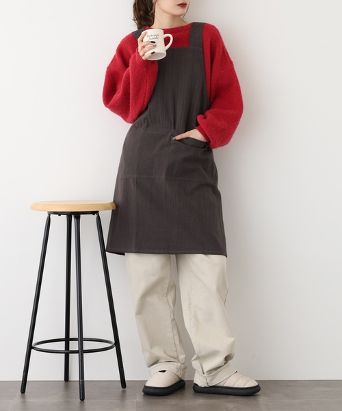 l'atelier Nuuit（アトリエ ヌイ） エプロン ウォッシュドコットン H