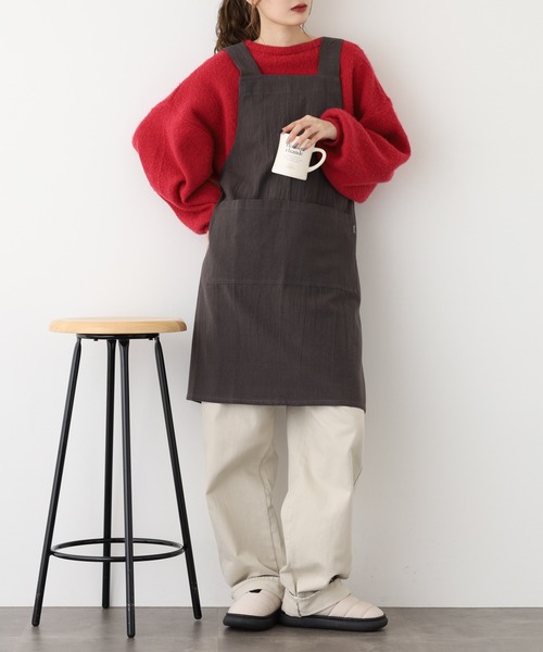 l'atelier Nuuit（アトリエ ヌイ） エプロン ウォッシュドコットン H