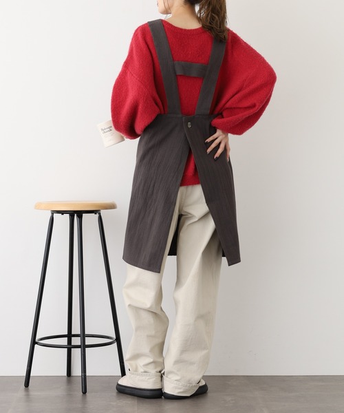 l'atelier Nuuit（アトリエ ヌイ） エプロン ウォッシュドコットン H