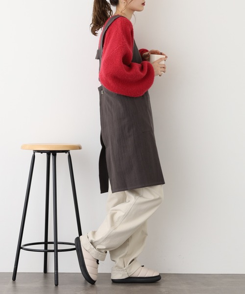 l'atelier Nuuit（アトリエ ヌイ） エプロン ウォッシュドコットン H