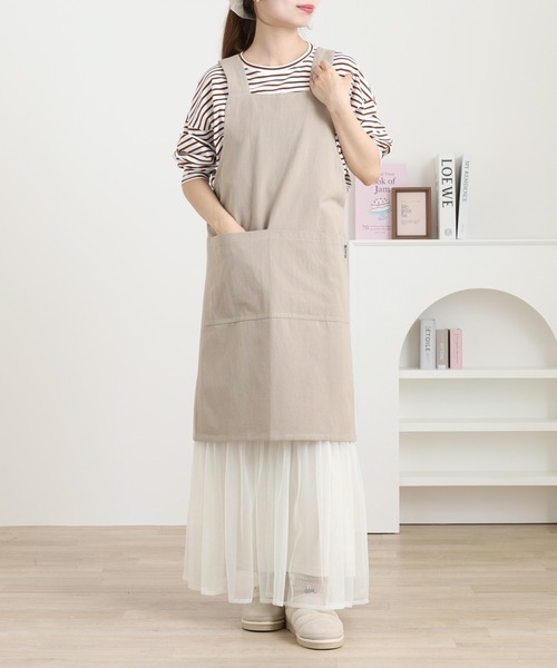 l'atelier Nuuit（アトリエ ヌイ） エプロン ウォッシュドコットン H