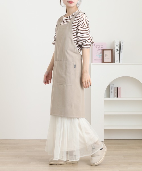 l'atelier Nuuit（アトリエ ヌイ） エプロン ウォッシュドコットン H