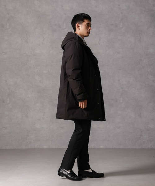 美品✨ウール×西川ダウン✨真冬の最強コラボ✨nano univers Pコート NANO universe（ナノ・ユニバース） ダウンコート「NISHIKAWAコラボ