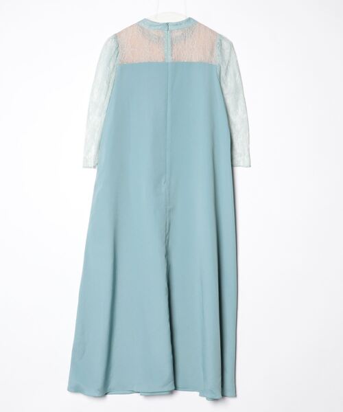 「AIMER」 7分袖ワンピース M グリーン レディース_画像2