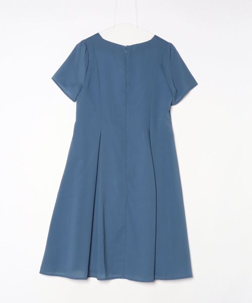 「Tiaclasse」 半袖ワンピース 11号 ブルー レディース_画像2