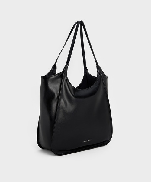 CHARLES & KEITH 黒 トートバッグ Noelle ノエル トートバッグ - ノワール | CHARLES & KEITH