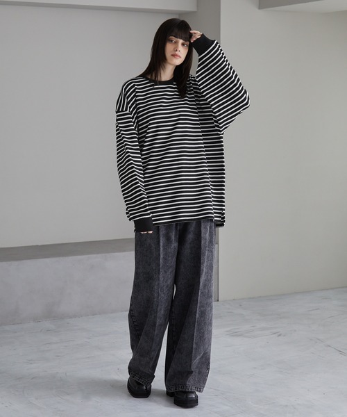 「cussil」 長袖Tシャツ M ワイン メンズ_画像7
