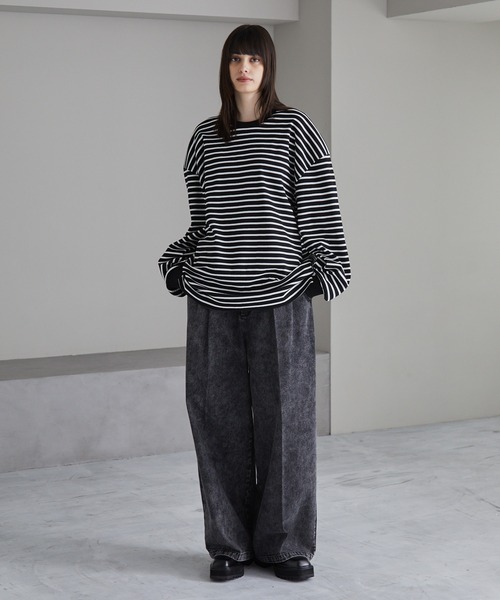 「cussil」 長袖Tシャツ M ワイン メンズ_画像9