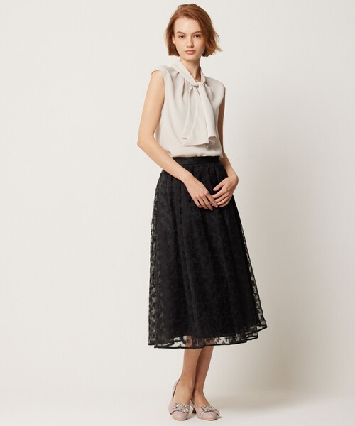 「TOCCA」 フレアスカート 4 ブラック レディース_画像5