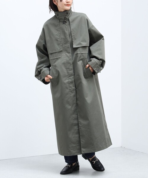 「BEAMS HEART」 トレンチコート SMALL ブラウン系その他 レディース_画像4