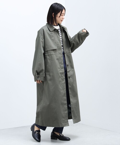 「BEAMS HEART」 トレンチコート SMALL ブラウン系その他 レディース_画像5