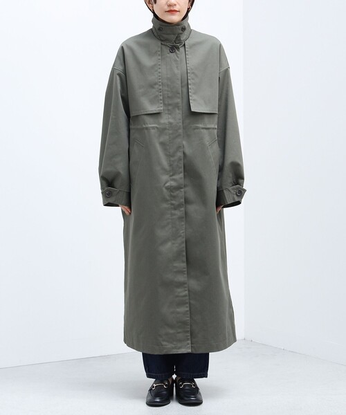 「BEAMS HEART」 トレンチコート SMALL ブラウン系その他 レディース_画像6