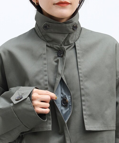 「BEAMS HEART」 トレンチコート SMALL ブラウン系その他 レディース_画像9