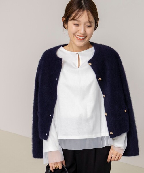 NOLLEY'S（ノーリーズ） ブラウス シャツ ウォッシャブルチュール
