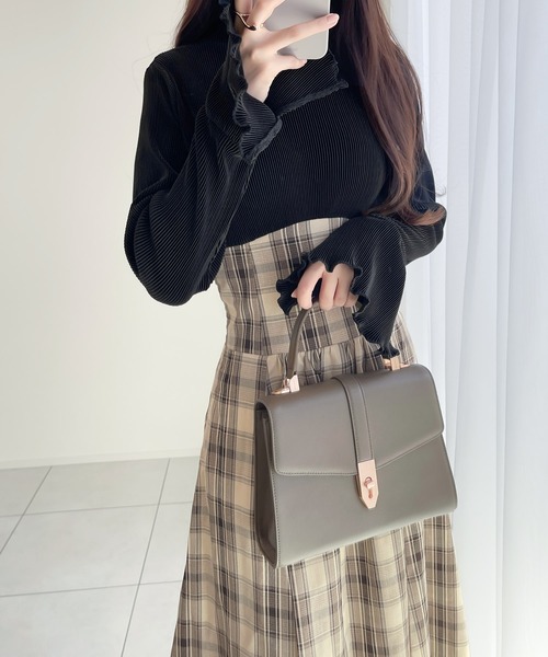 「mily bilet」 長袖ワンピース SMALL ブラック レディース_画像2