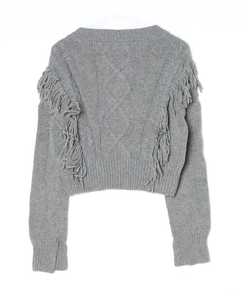 「made in HEAVEN」 長袖ニット FREE グレー レディース_画像2