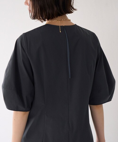 「UNFILO」 半袖ワンピース LARGE ブラック レディース_画像4