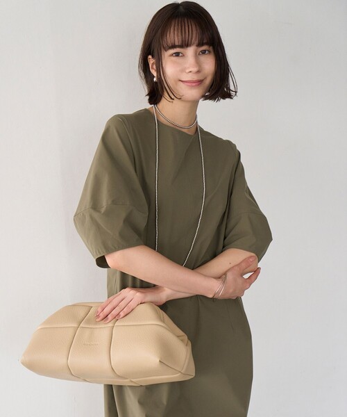 「UNFILO」 半袖ワンピース LARGE ブラック レディース_画像6