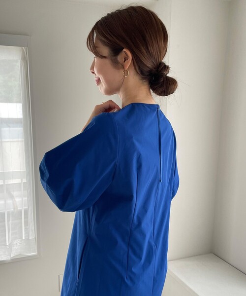 「UNFILO」 半袖ワンピース LARGE ブラック レディース_画像8