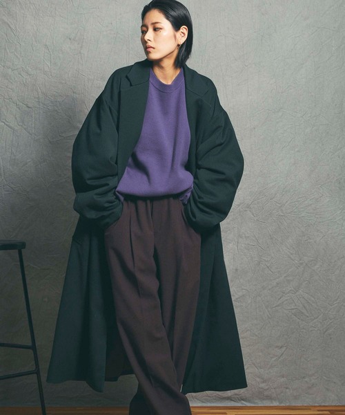 MAISON SPECIAL（メゾンスペシャル） チェスターコート 1 グリーン