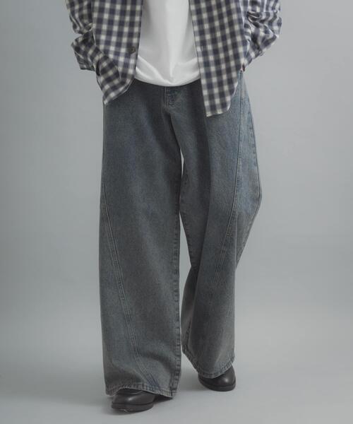SENSE OF PLACE by URBAN RESEARCH ワイドパンツ ジーンズ 「ユニ