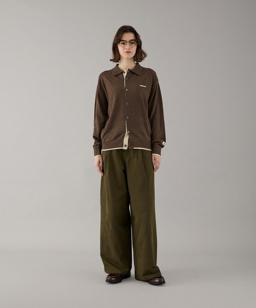 ONCILY（オンシェリー） シャツ LAYERED COLOR KNIT SHIRT CARDIGAN