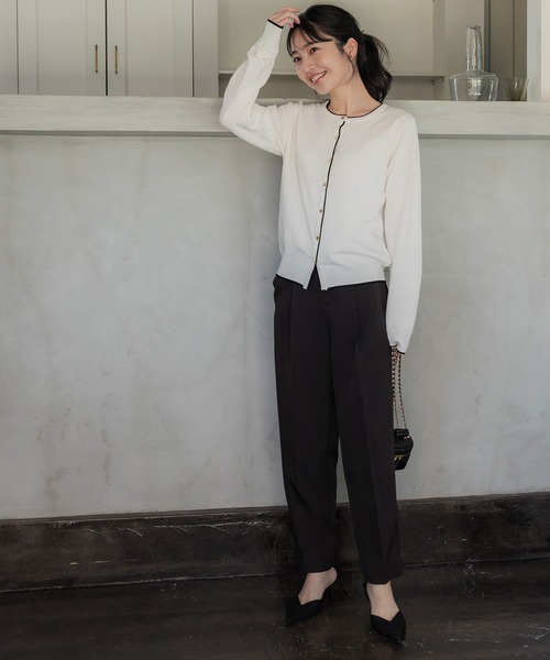 「coca（coca）」 スラックス M ネイビー レディース_画像2