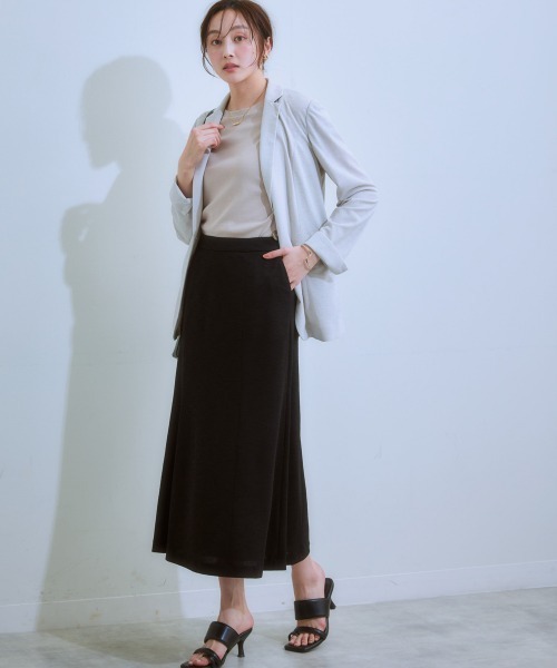 「7days Life Styling」 テーラードジャケット L グレイッシュベージュ レディース_画像5