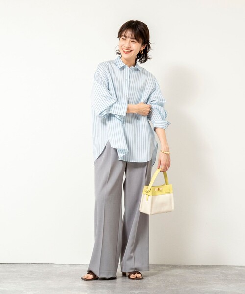 新品タグ付✨ノーリーズソフィ 2025SSタンブラーストライプ3WAYシャツ NOLLEY'S Sophi（ノーリーズソフィー） ブラウス シャツ