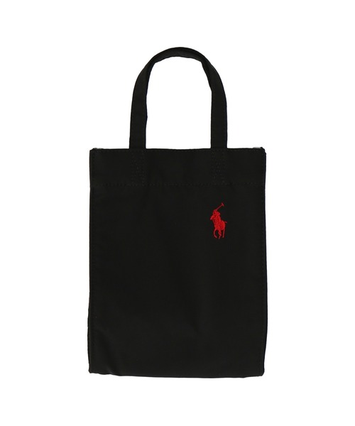 ポロラルフローレン　メッセンジャーバッグ ブラック/レッド POLO RALPH LAUREN（ポロ・ラルフローレン） ラルフローレン エコ