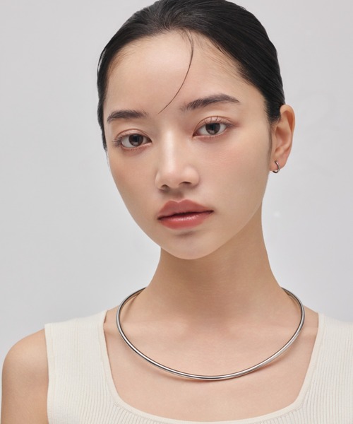 【新品 未使用】美品 　チョーカー ネックレス ciite' アレルギー対応 ネックレス 「金属アレルギー対応」ラウンド
