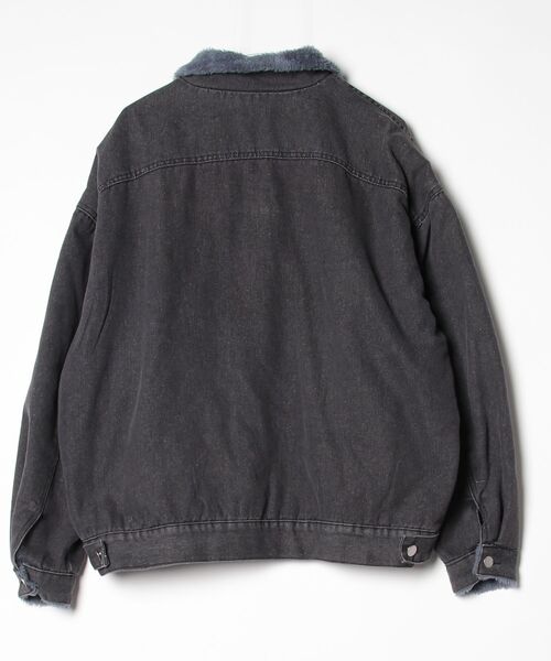 「MAISON DE THERESE」 デニムジャケット X-LARGE ブラック レディース_画像2