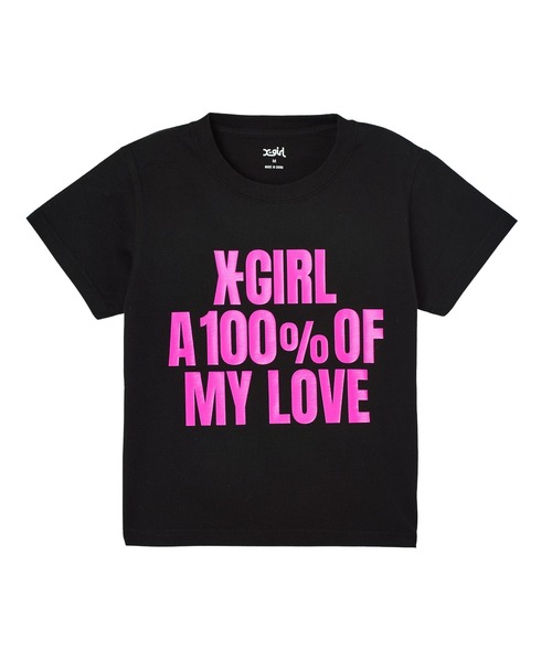 X-girl（エックスガール） tシャツ 半袖 HEAVY BLOCK LOGO S/S BABY