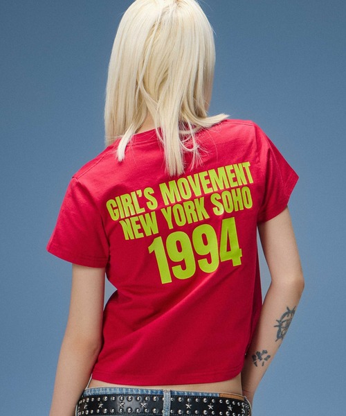 X-girl（エックスガール） tシャツ 半袖 HEAVY BLOCK LOGO S/S BABY