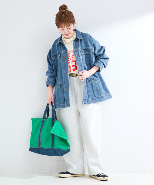 大人気　DU JOUR デニムジャケット　オーバーサイズ B.C STOCK（ベーセーストック） デニムジャケット gジャン
