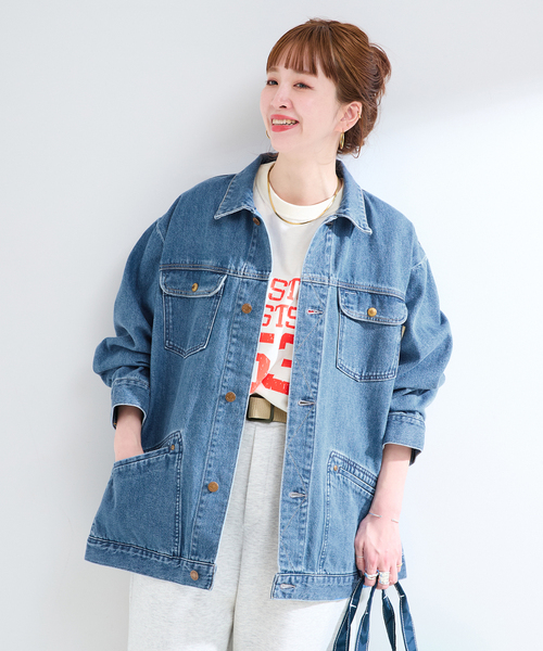 デニムジャケット gジャン ウォッシャブル / DU JOUR / デュ ジュール RIDING JEAN JACKET 2 レディースの画像